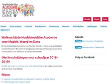 Tablet Screenshot of hoofdstedelijkeacademie.be